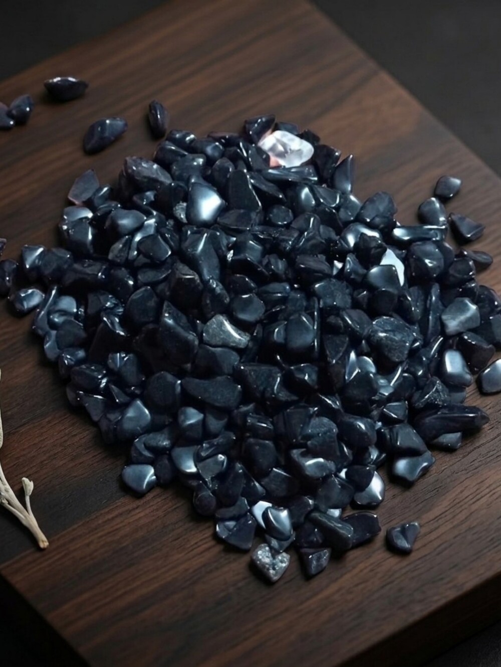 Black Shungite Crystal Chips